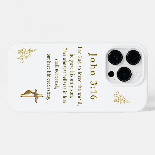 John 3:16 Case-Mate iPhone case (Achterkant (horizontaal))