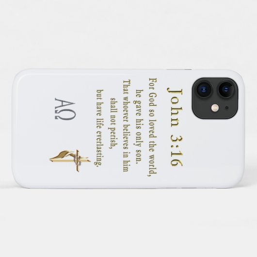 John 3:16 Case-Mate iPhone case (Achterkant (horizontaal))
