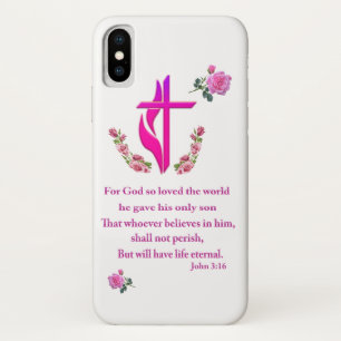 John 3:16 iPhone x hoesje