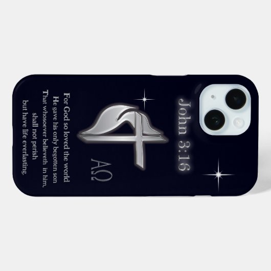 John 3:16 Case-Mate iPhone case (Achterkant (horizontaal))