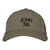 JOHN 3:16 CASQUETTE (Devant)