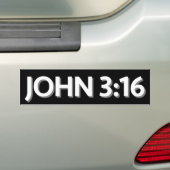 John 3:16 Christelijk Bumpersticker (Op auto)
