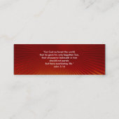 John 3:16 - Christelijk Mini Visitekaartje (Achterkant)