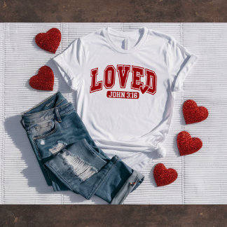 John 3:16 Christelijk Valentijns T-shirt