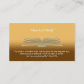 John 3:16 - Christelijk Visitekaartje (Voorkant)