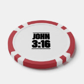 John 3:16 Christelijke Bijbelversie Poker Chips (Enkel)