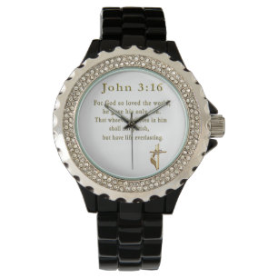 John 3:16 Christelijke geschenken Horloge