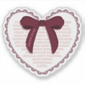 John 3:16 - Christian Valentine Sticker (Voorkant)