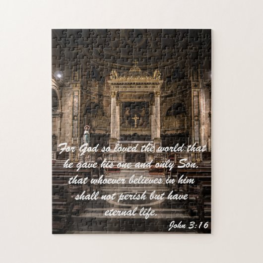 John 3:16 citaat. legpuzzel (Verticaal)
