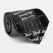 John 3:16 cravate (Roulé)