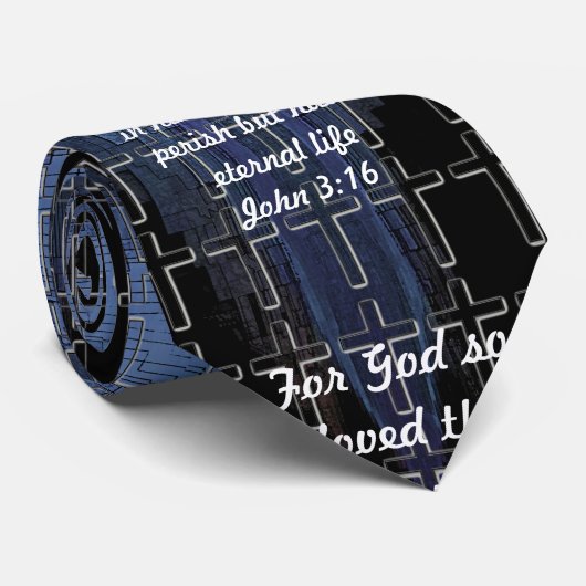 John 3:16 cravate (Roulé)