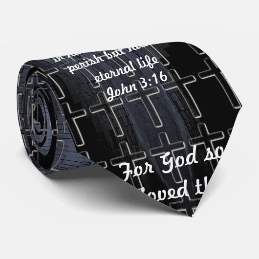 John 3:16 cravate (Roulé)