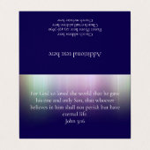 John 3:16 Custom Modern QR Code Christian Church Visitekaartjes (Buitenkant ongevouwen)