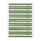 John 3:16 de Gepersonaliseerde Groene Versiering v (Vel)