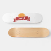 John 3:16 Design look Skateboard (Horizontaal)