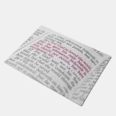 John 3:16 deurmat (Schuin)