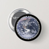 John 3:16-Earth Christelijke Button (Voorkant /achterkant)