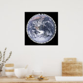 John 3:16 Earth Poster (Keuken)
