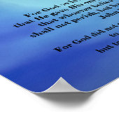 JOHN 3:16 en JOHN 3:17 Poster (Hoek)