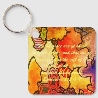 John 3:16 & Ephesians2:8 & 9 Bible Sleutelhanger