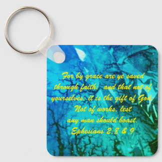 John 3:16 & Ephesians2:8 & 9 Bible Sleutelhanger