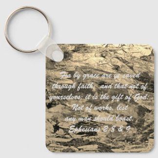 John 3:16 & Ephesians2:8 & 9 Bible Sleutelhanger
