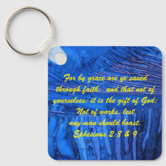 John 3:16 & Ephesians2:8 & 9 Bible Sleutelhanger