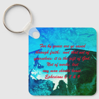 John 3:16 & Ephesians2:8 & 9 Bible Sleutelhanger