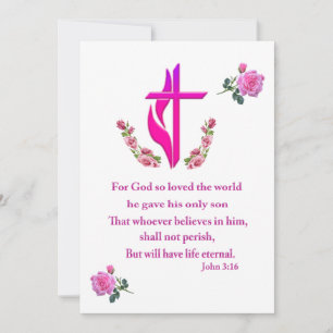 John 3:16 feestdagenkaart