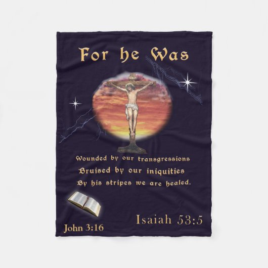 John 3:16 fleece deken (Voorkant)