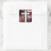 John 3:16 Gifts Vierkante Sticker (Tas)