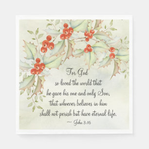 John 3:16 God so Loved the World, Christmas Servet