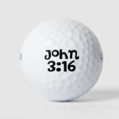 John 3:16 golfballen (Voorkant)