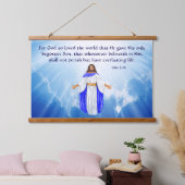 John 3:16 hangend wandkleed (Slaapkamer)