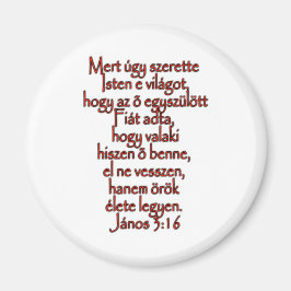 John 3:16 Hongaars Magneet