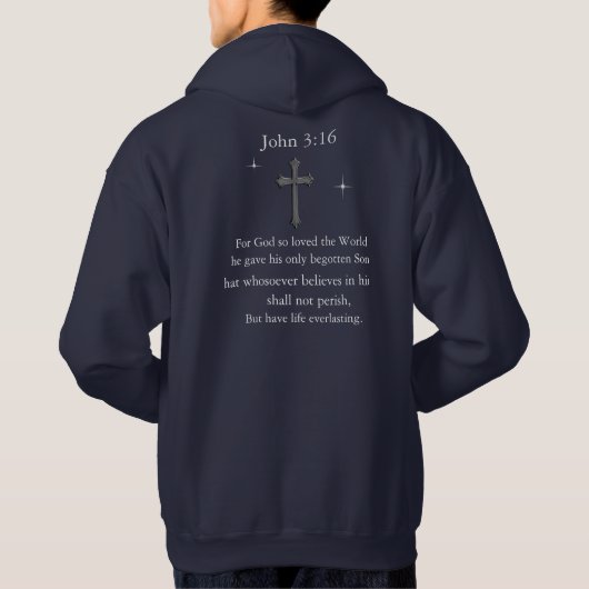 John 3:16 hoodie (Achterkant)
