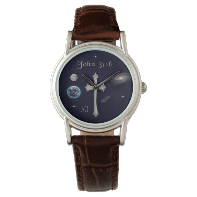 John 3:16 horloge (Voorkant)