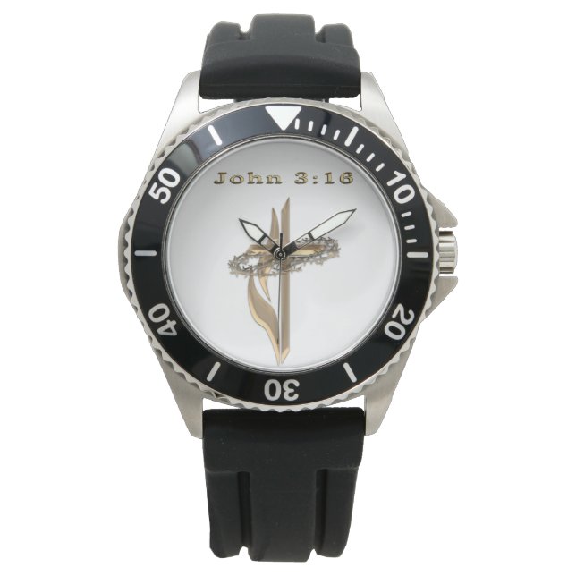 John 3:16 horloge (Voorkant)
