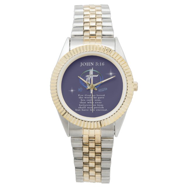 John 3:16 horloges (Voorkant)