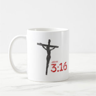 John 3:16 Jesus Crucifix Bijbel Verse Coffee Mok