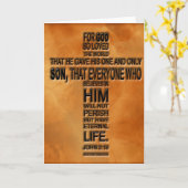 John 3:16 kaart (Gele Bloem)