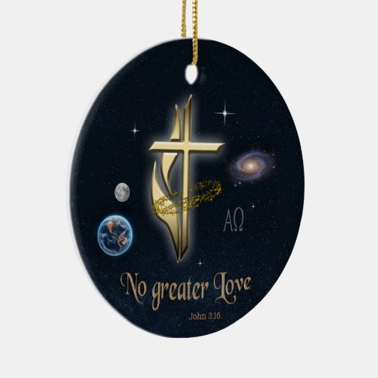 John 3:16 keramisch ornament (Rechts)