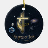 John 3:16 keramisch ornament (Voorkant)