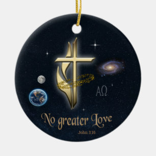 John 3:16 keramisch ornament
