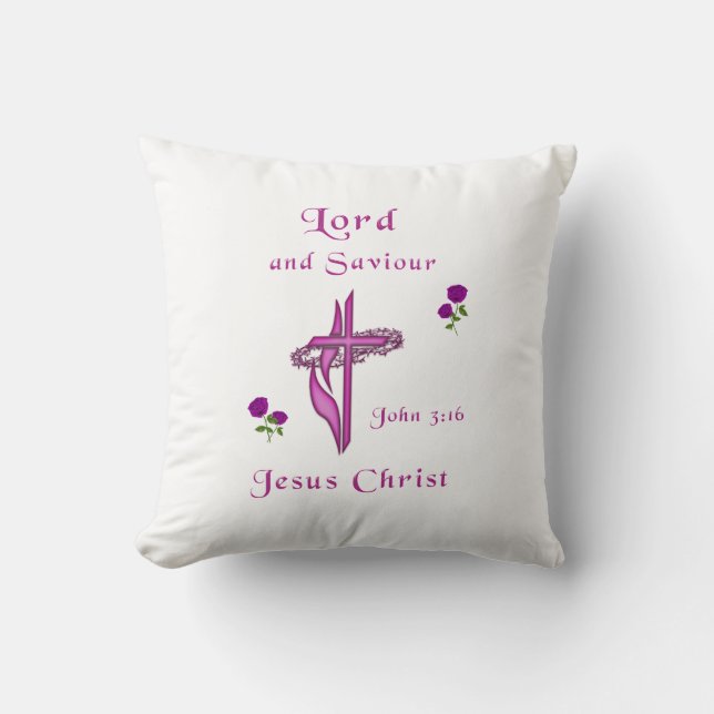 John 3:16 kussen (Voorkant)