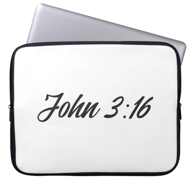 John 3:16 laptop sleeve (Voorkant)