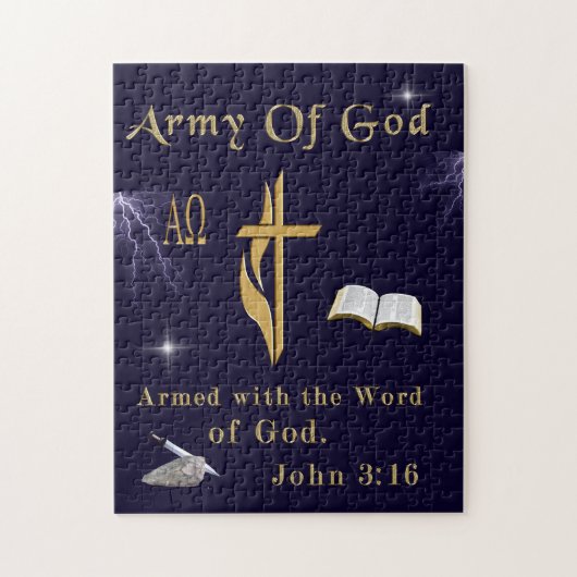 John 3:16 legpuzzel (Verticaal)