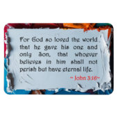 John 3:16 magneet (Horizontaal)