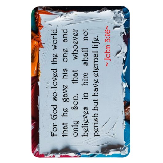 John 3:16 magneet (Verticaal)