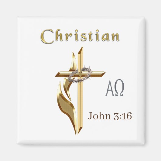 JOhn 3:16 Magneet (Voorkant)